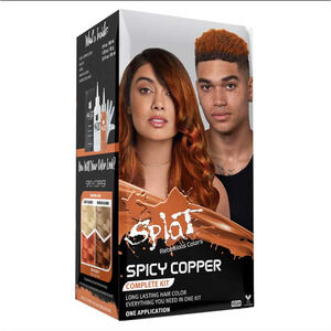Splat Semi-Permanent Hair Dye with Bleach 5 oz Spicy Copper New in Box